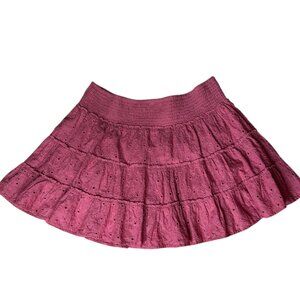 American Eagle Outfitters- Pink Eyelet Skirt